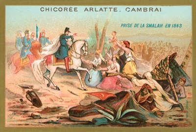 Truppe francesi che catturano la smala di Abdelkader, Algeria, 1843 da French School